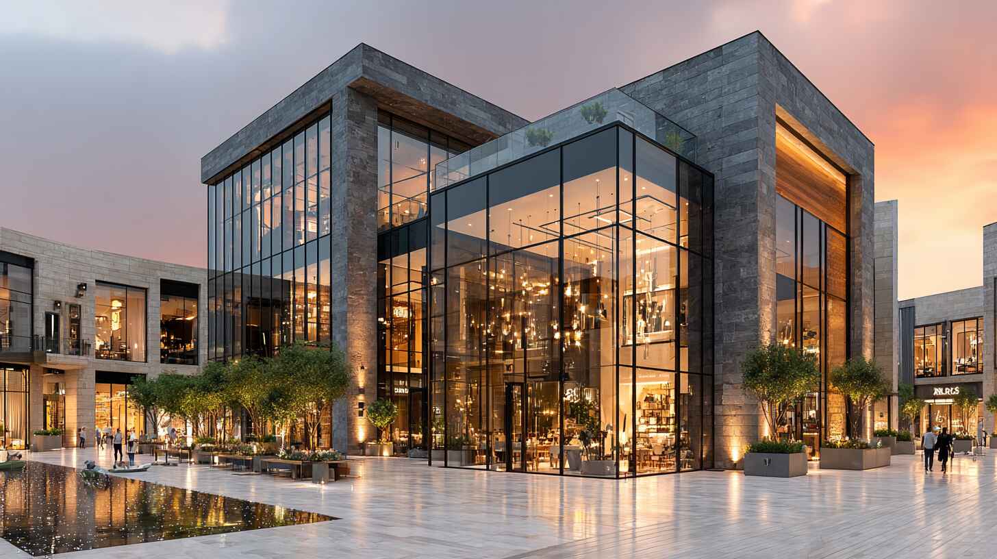 Остекление торгового центра