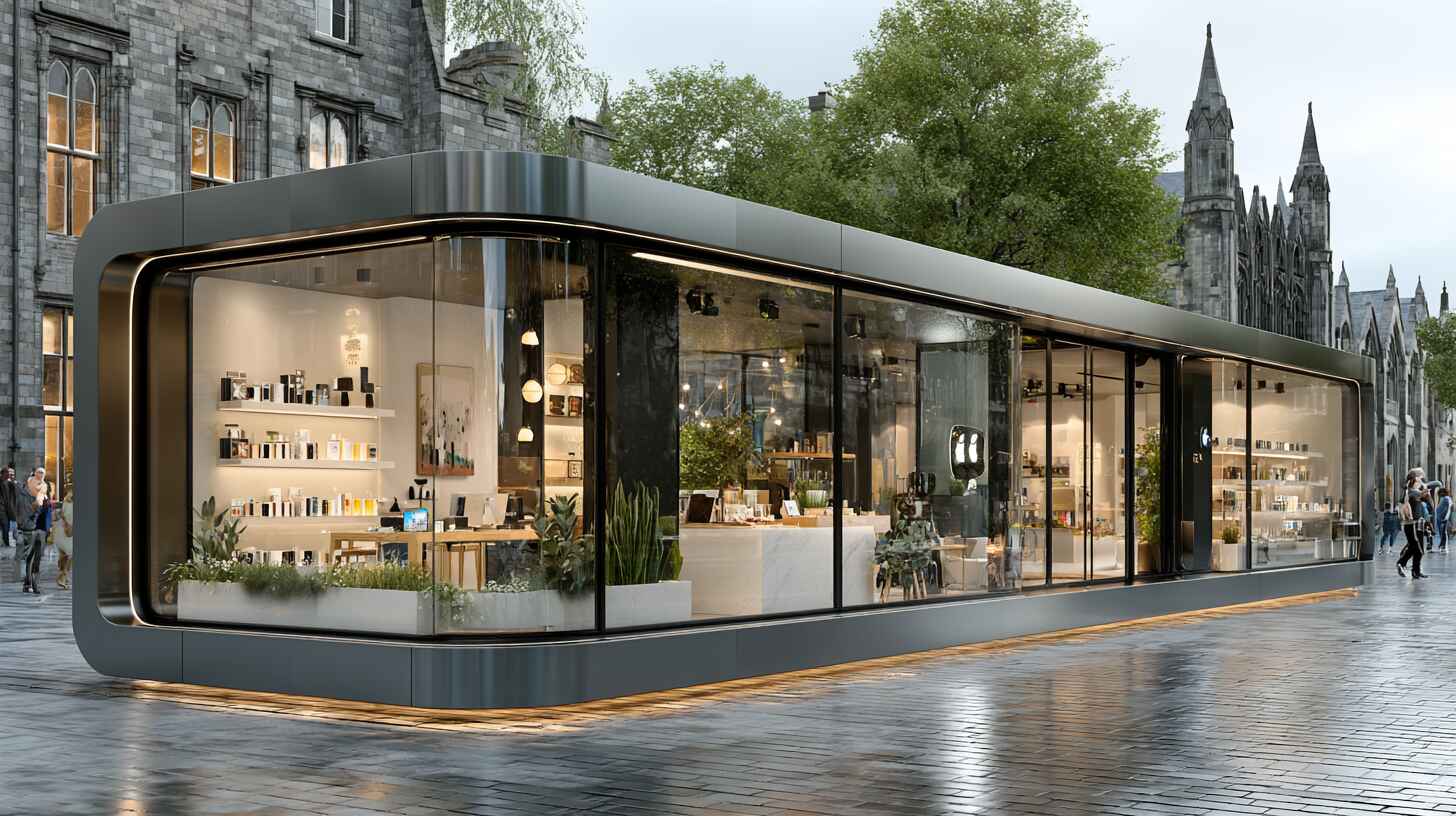 Стеклянные павильоны для эффективной торговли