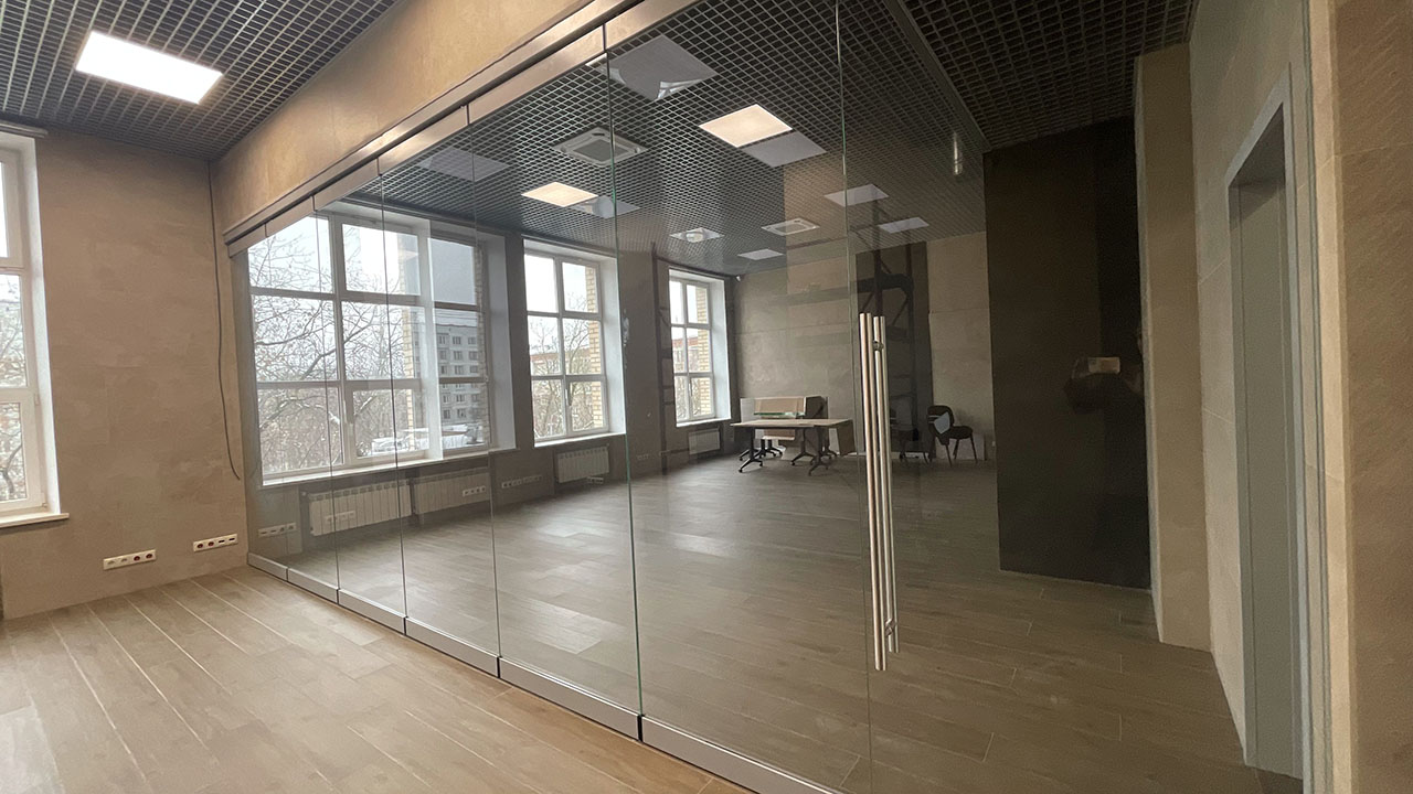 Перегородки трансформируемые из стекла Перегородки трансформируемые из стекла
