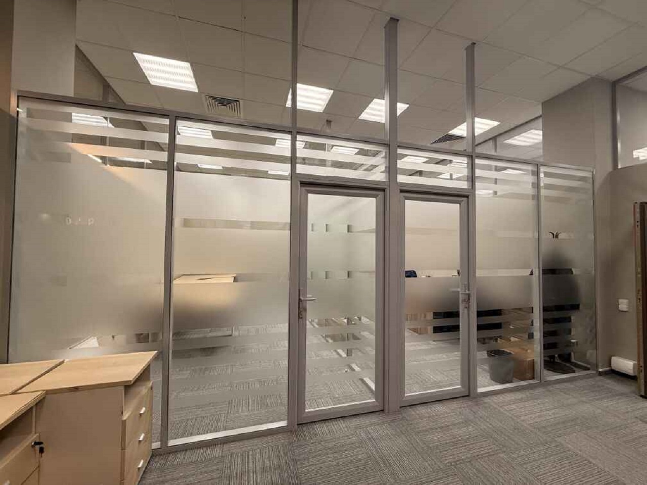Функциональные перегородки в действующем офисе