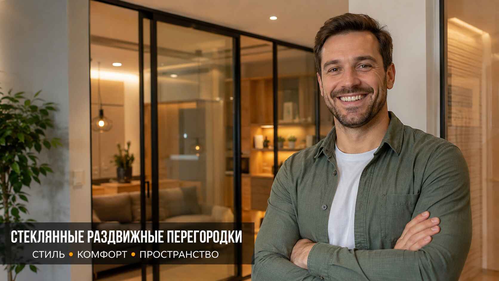 Раздвижные межкомнатные перегородки для зонирования комнаты