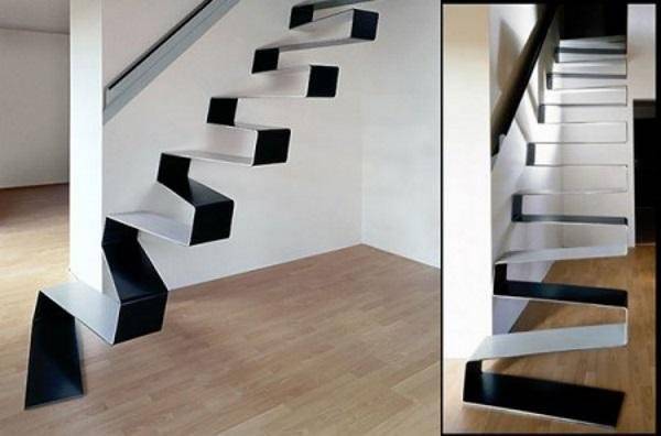 необычный дизайн лестницы 