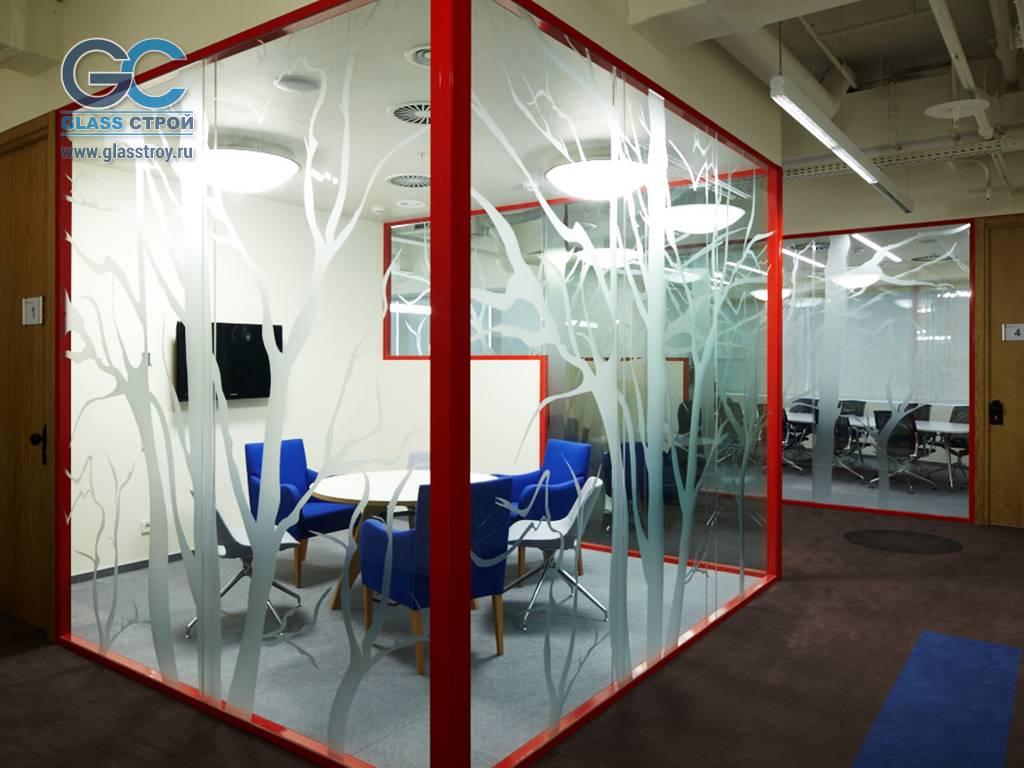 Звукоизолирующие стеклянные перегородки системы Sound proof