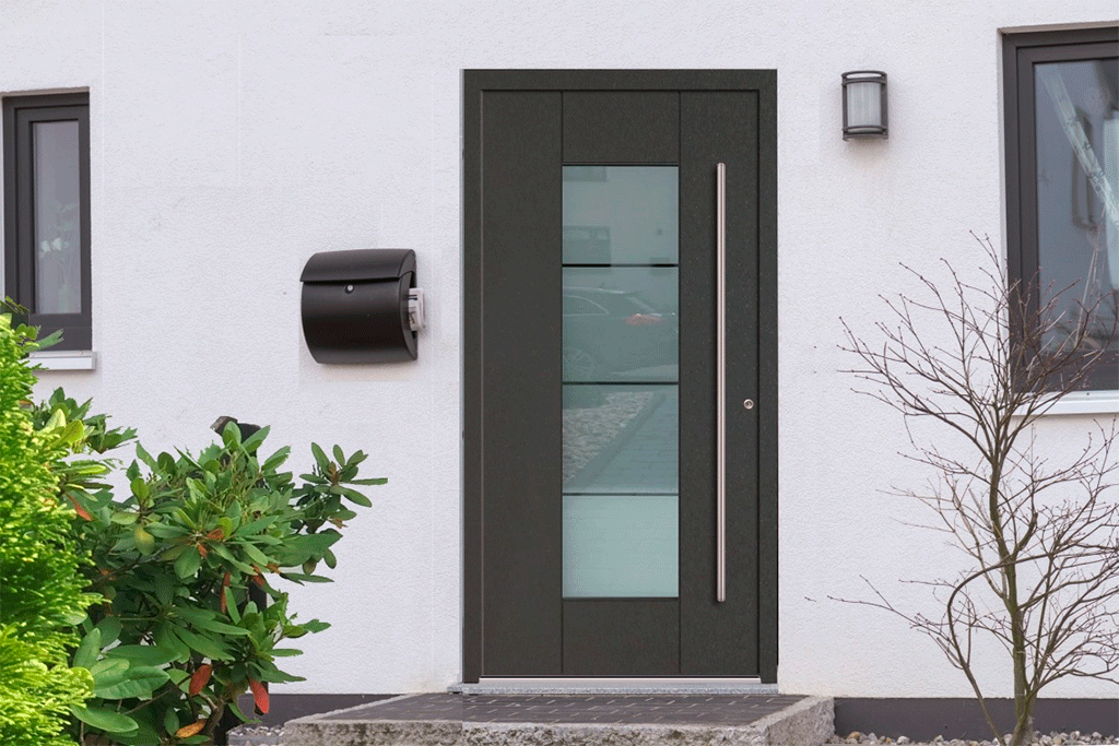 двери с черным стеклом триплекс