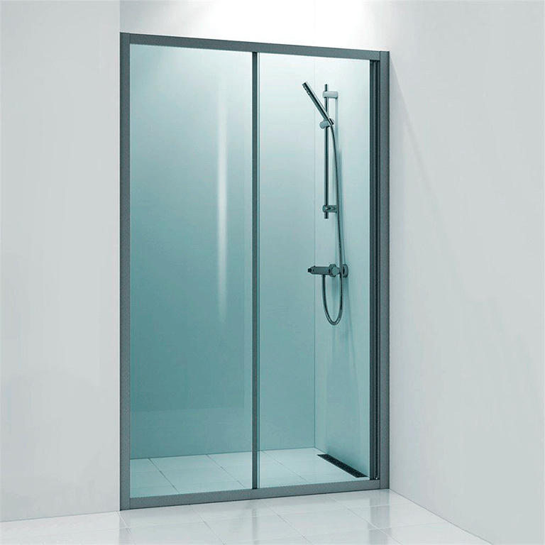 стеклянные двери в душ раздвижные
