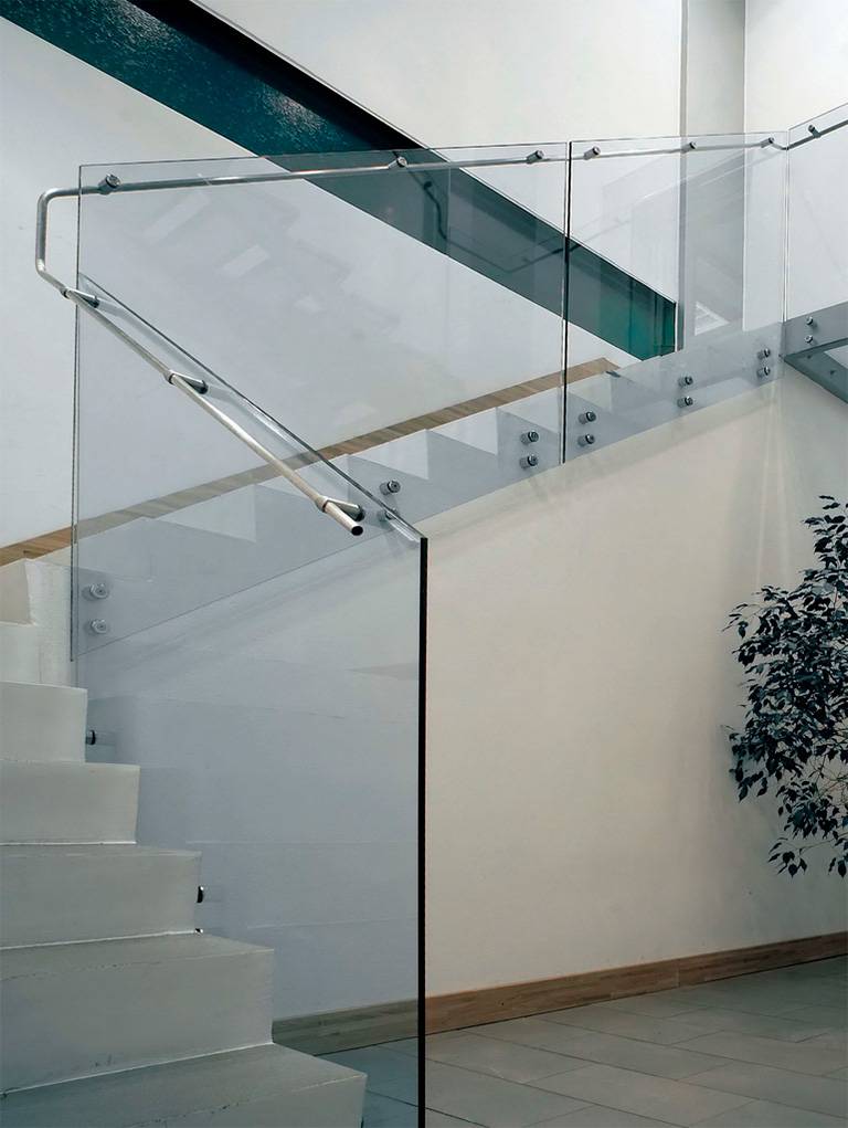  лестничные стеклянные ограждения с перилами из нержавейки