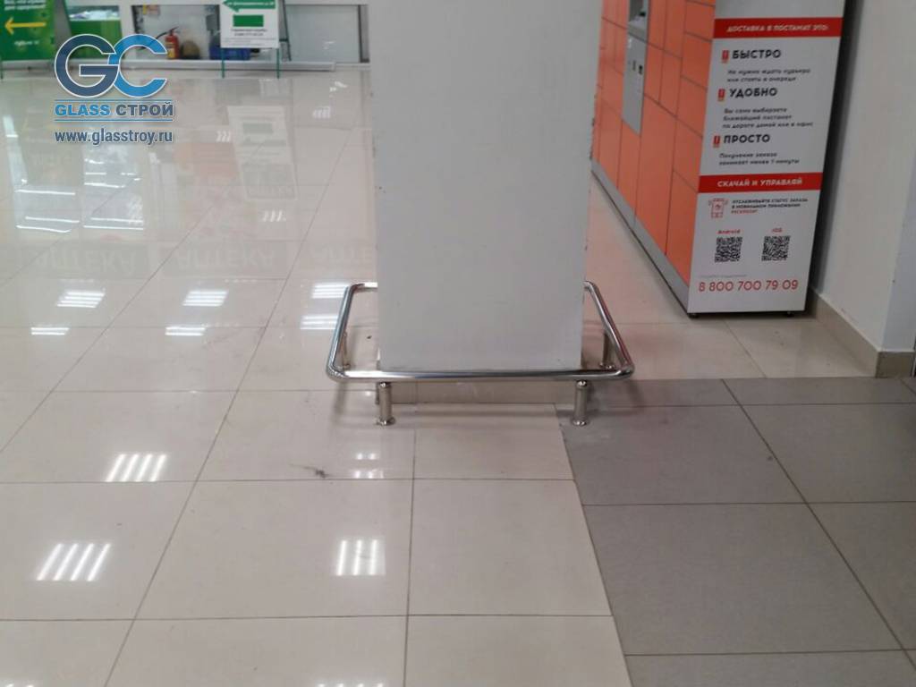 Нержавеющиее ограждение колонны