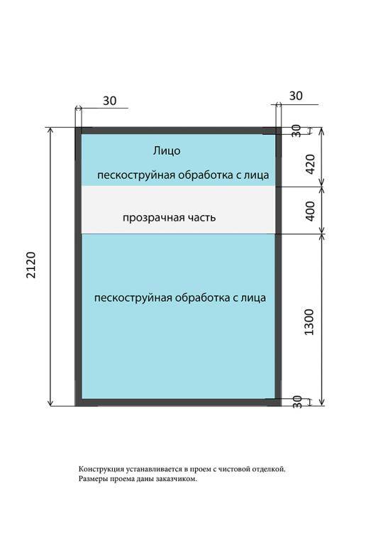 Эскиз автоматической откатной двери