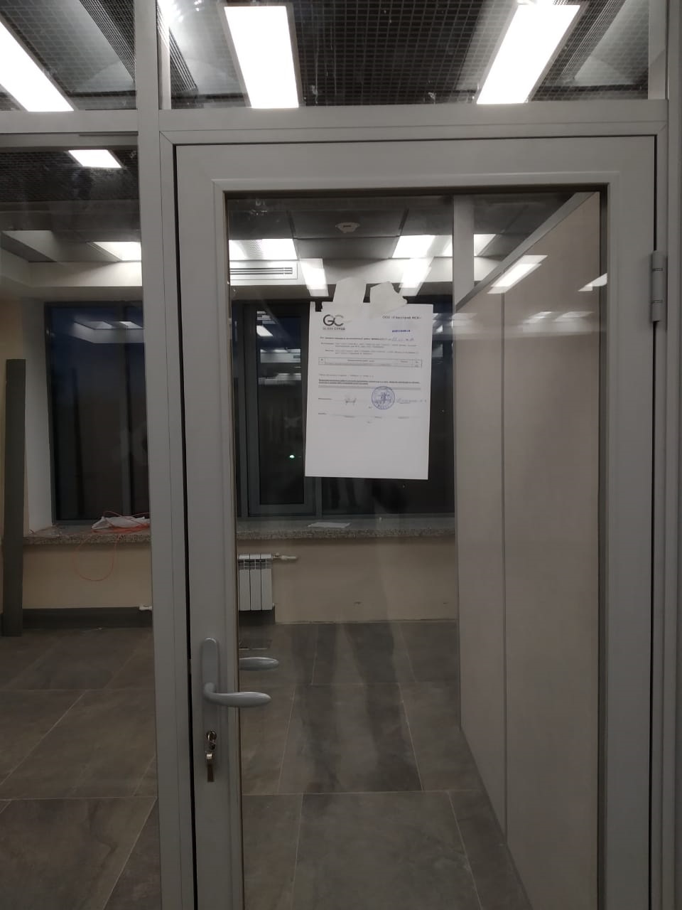 Монтаж перегородок завершен