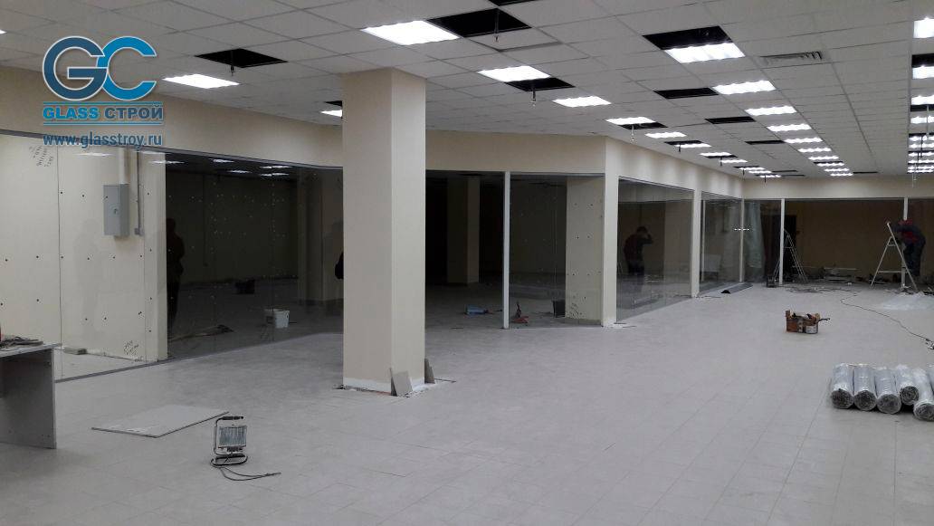 Зонирование пространства в торговом центре