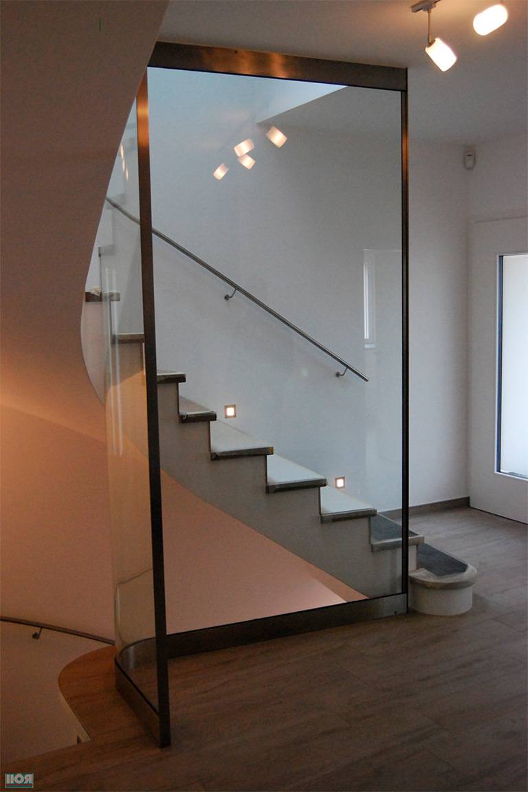 стеклянные ограждения для лестницы цена