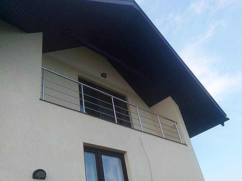 Нержавеющие перила для балкона