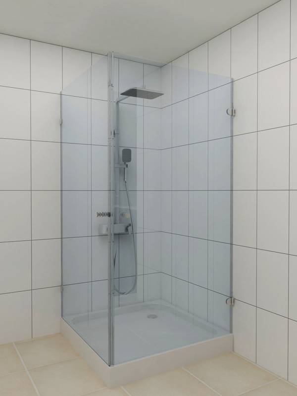 Ограждение угловое квадратное, двери распашные S2V W Ограждение угловое квадратное, двери распашные S2V W