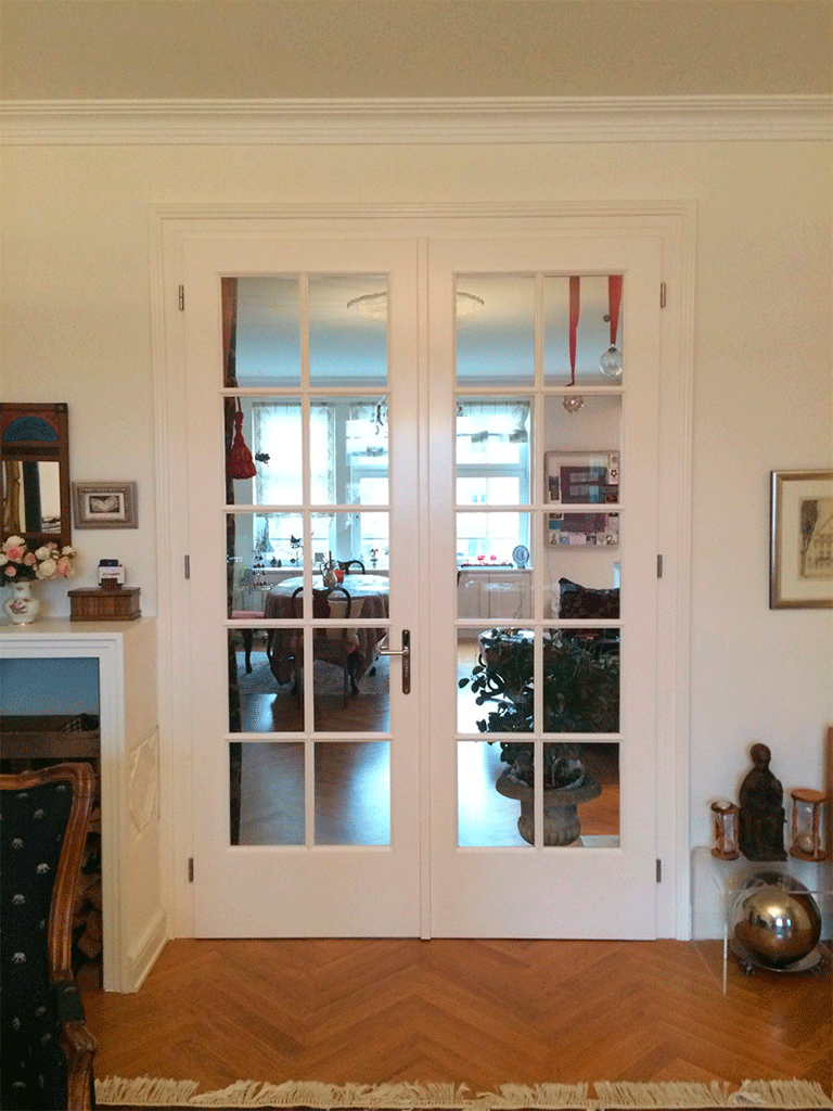 двери со стеклянными вставками на заказ
