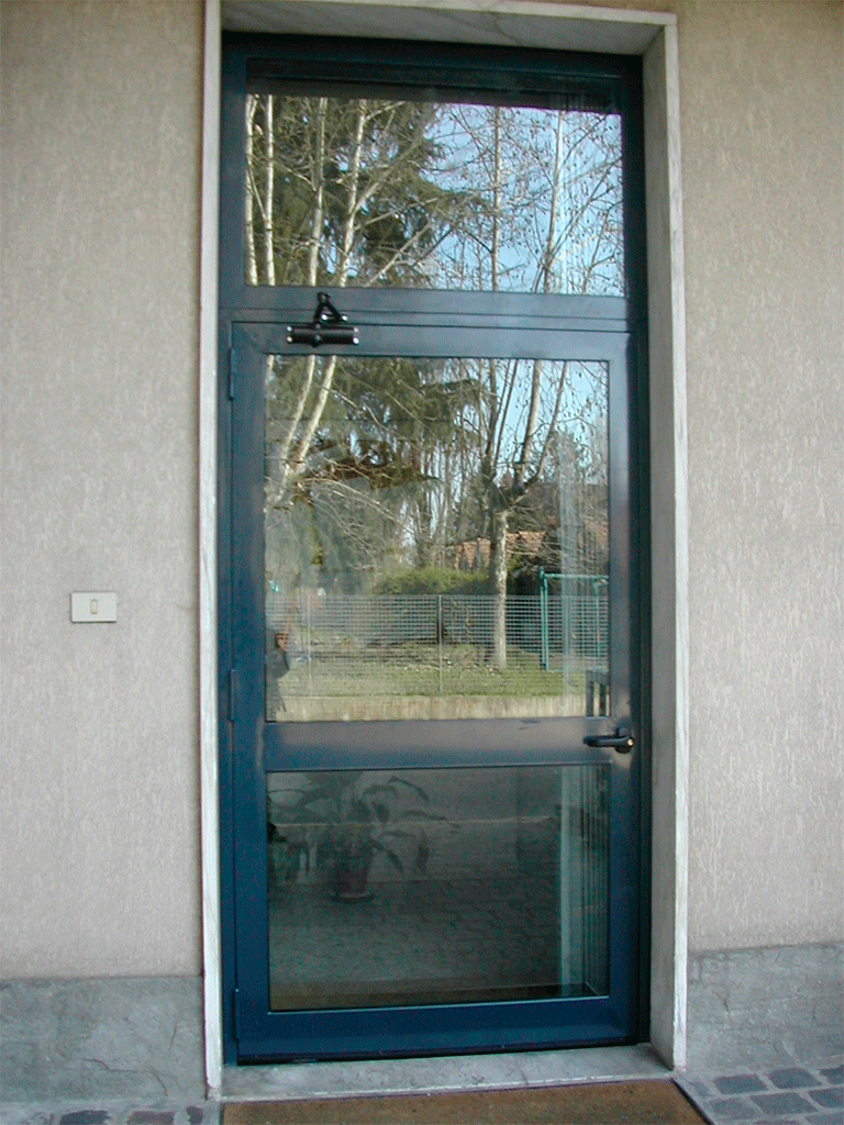 металлические двери с стеклом входной