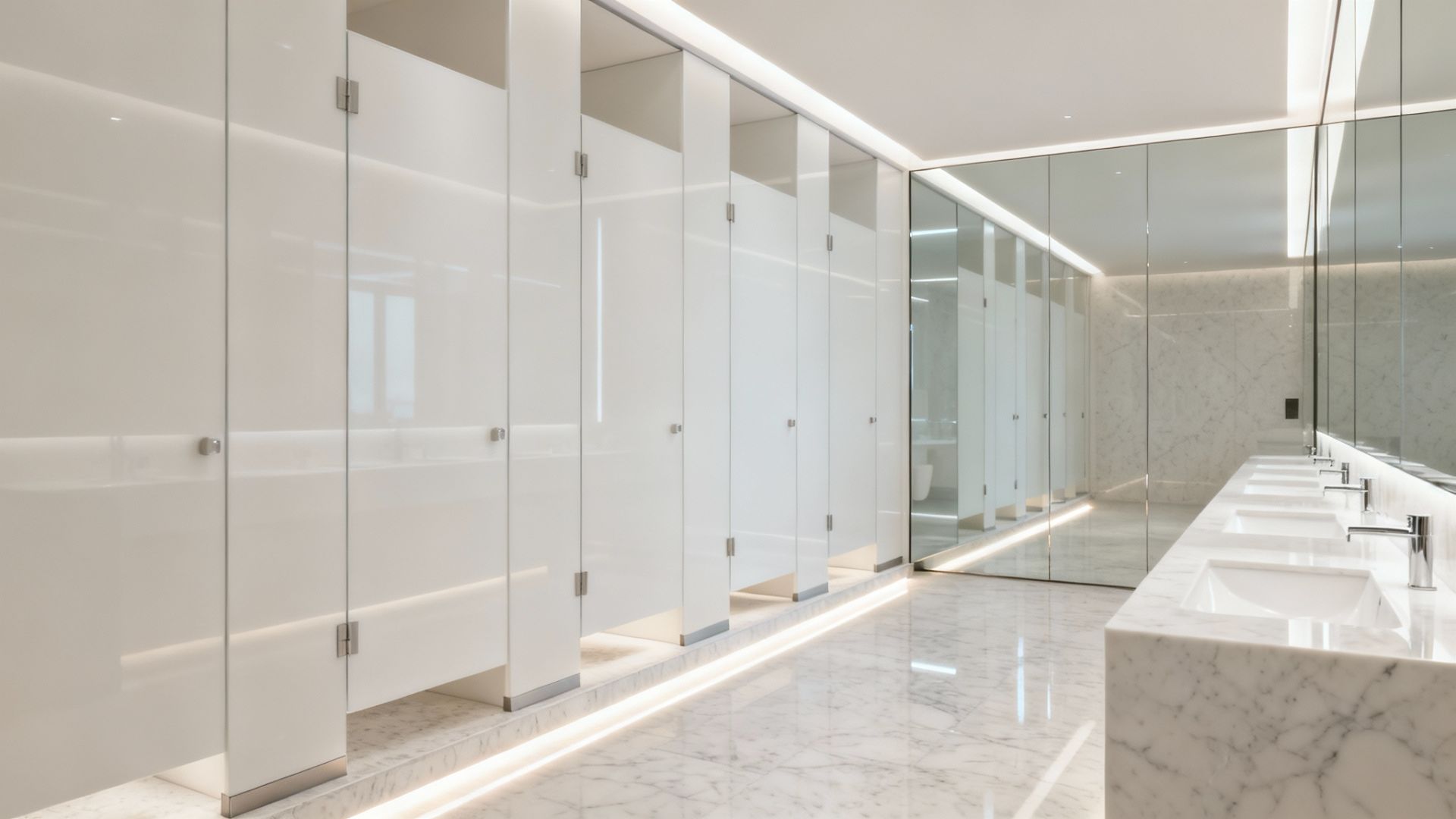 Туалетные перегородки для общественных санузлов