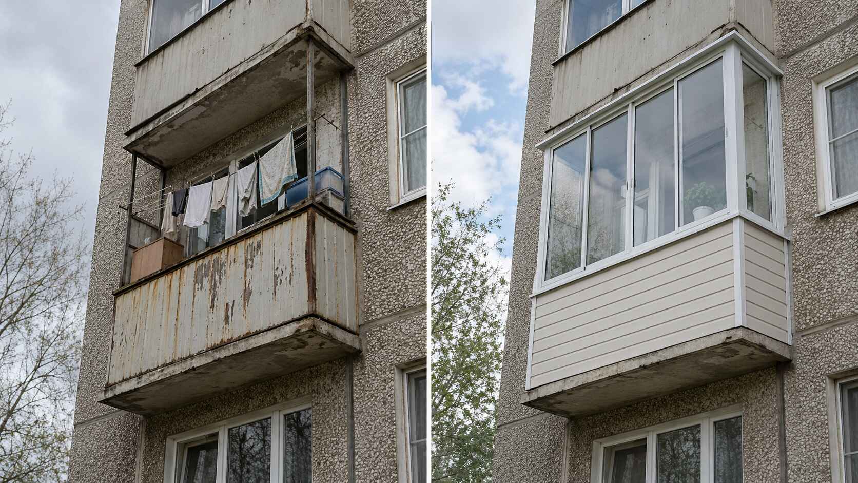до и после