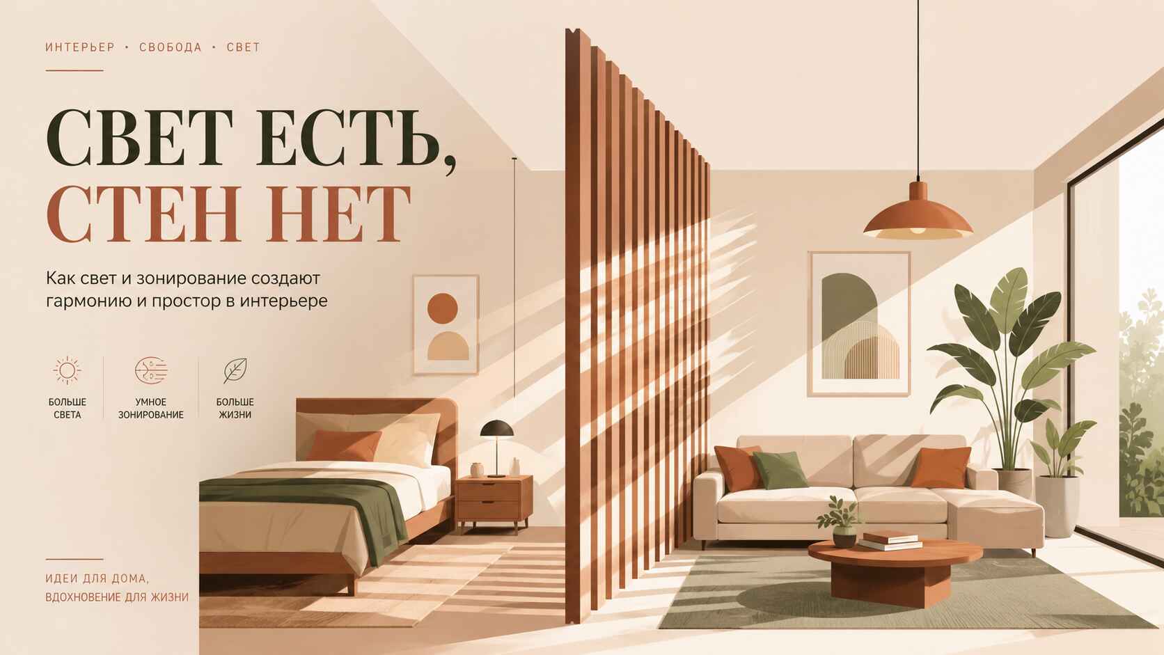 свет есть, стен нет