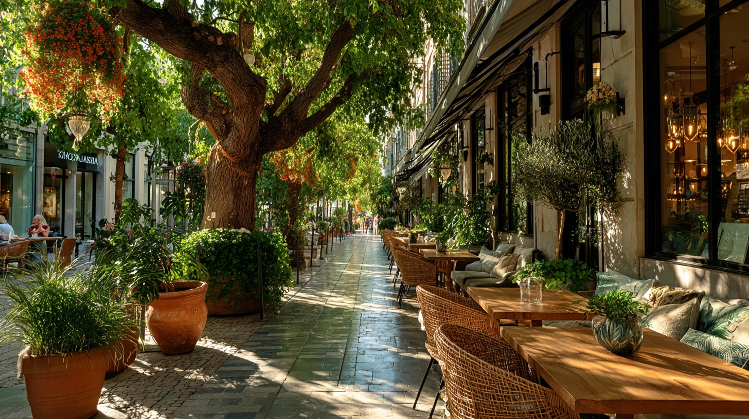 Летняя веранда кафе