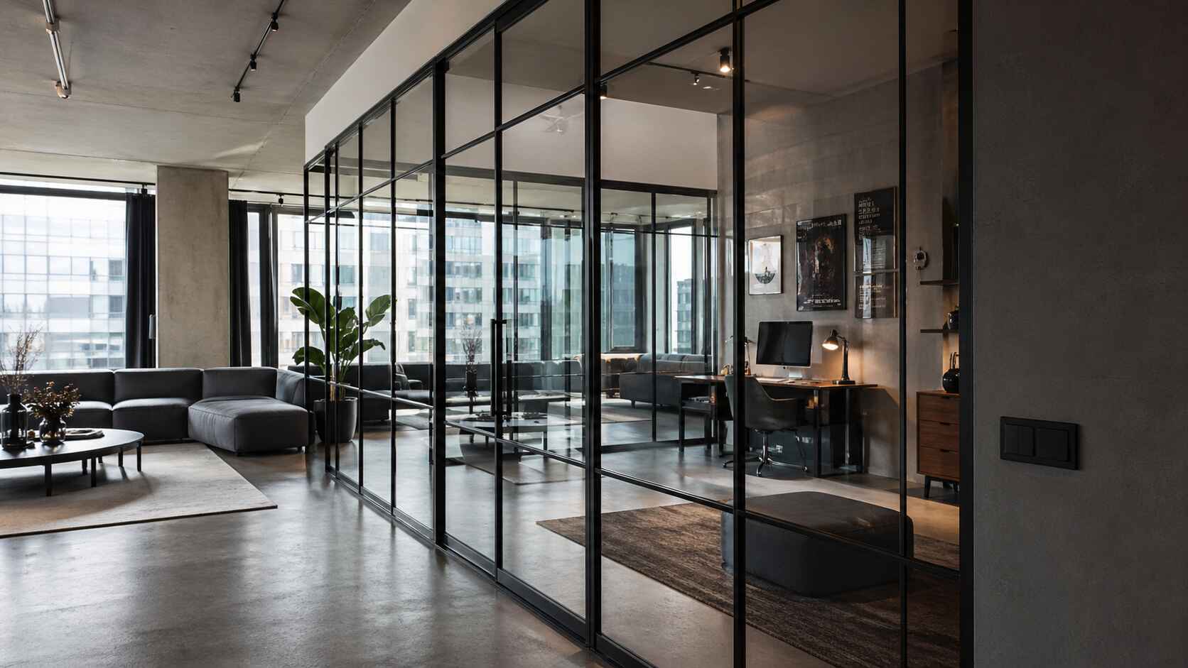 Перегородки в стиле лофт