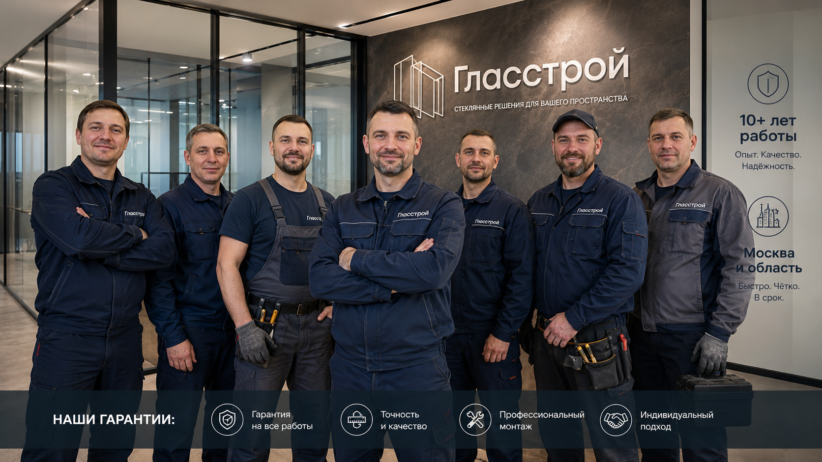 Команда компании Гласстрой