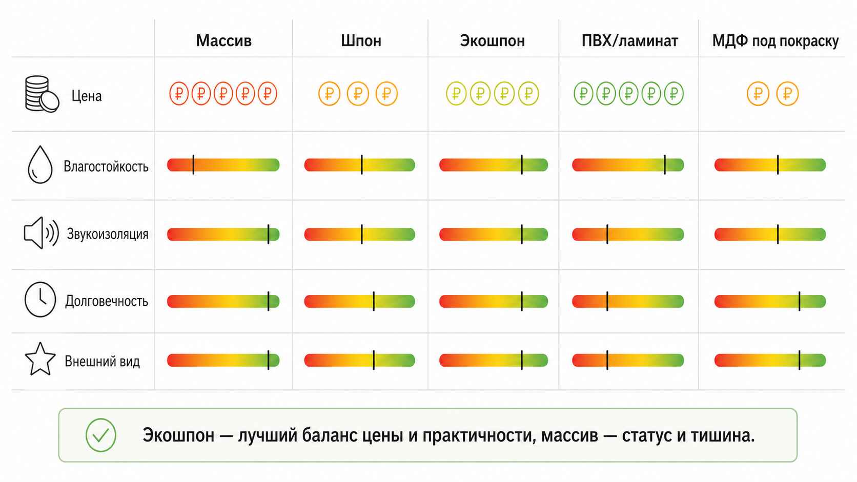 Из чего делают межкомнатные двери