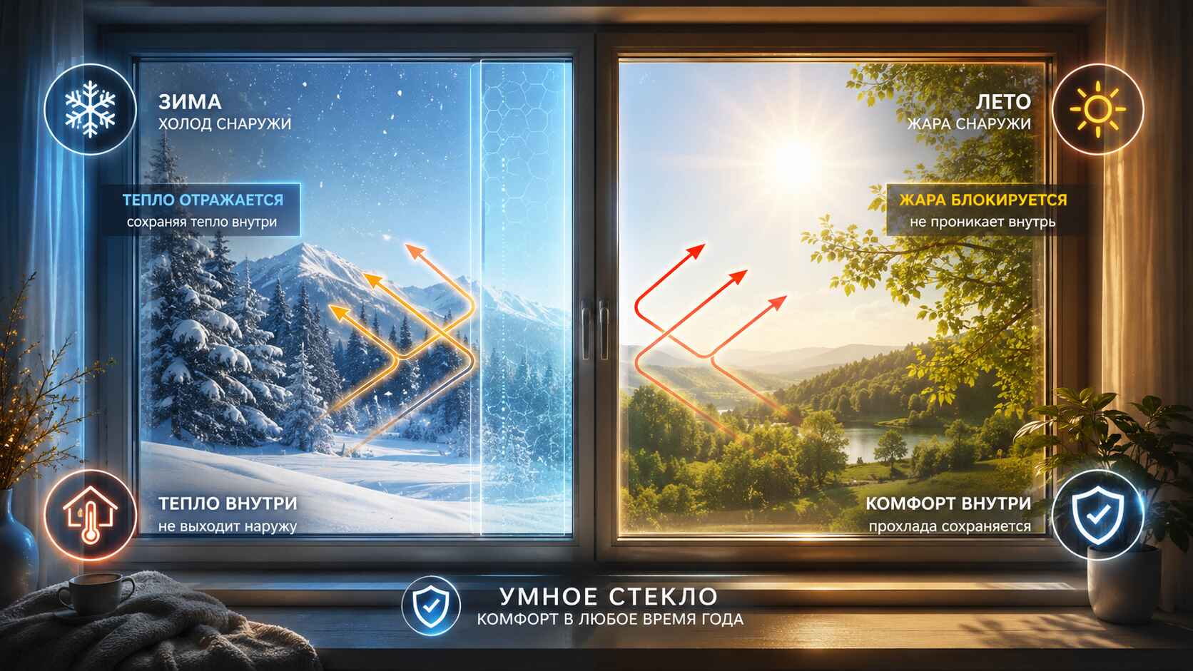 Какие типы энергосберегающих стекол бывают