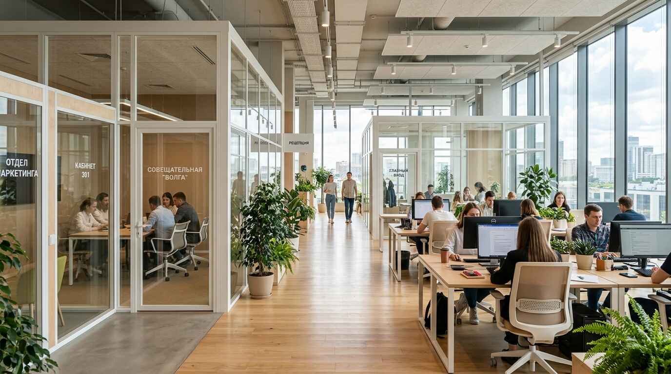 Перегородки из пластика и стеклопакетов: что это за конструкция