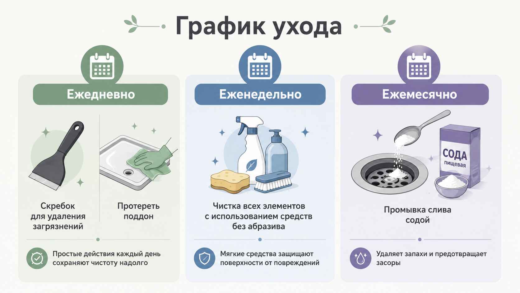 График ухода