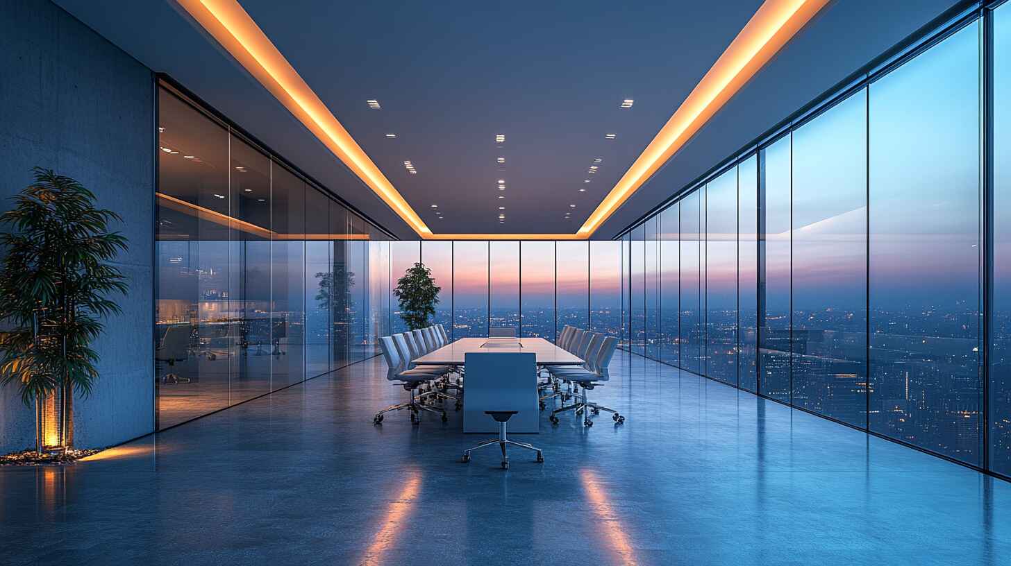 Стеклянные ограждения для бизнес-центра с энергоэффективным стеклом