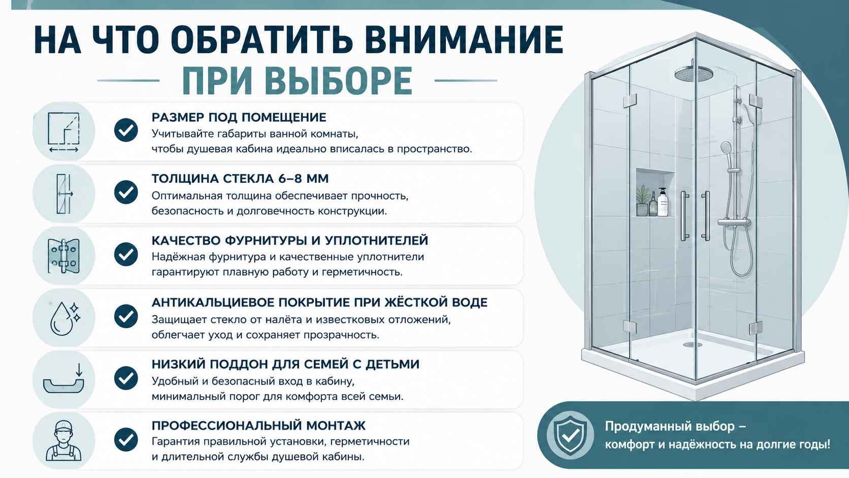 Чек-лист при выборе