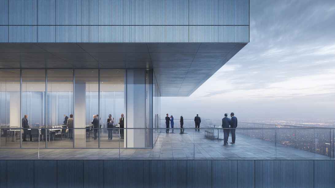 Стеклянные ограждения для офисных центров