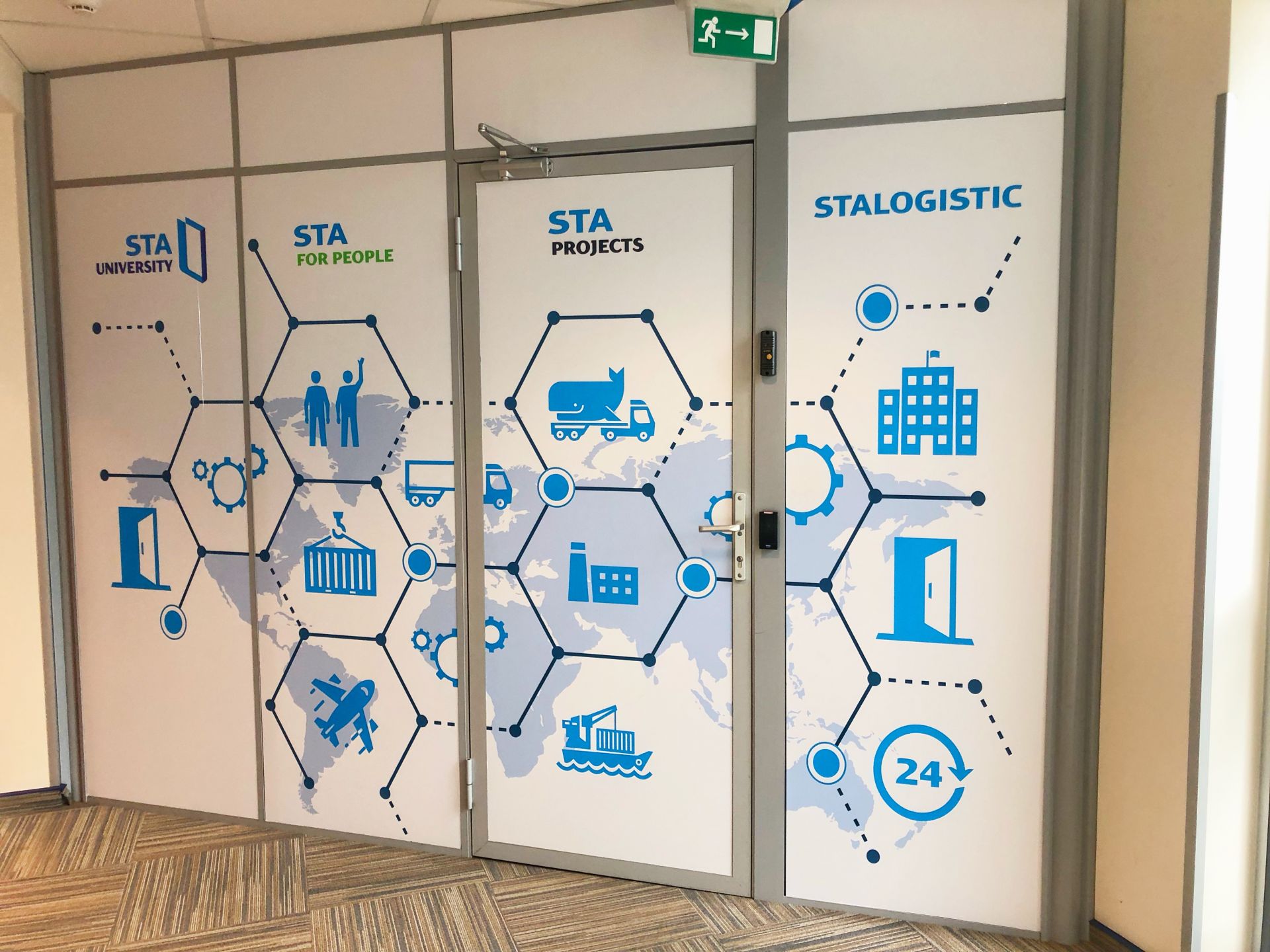 тонировка офисной перегородки