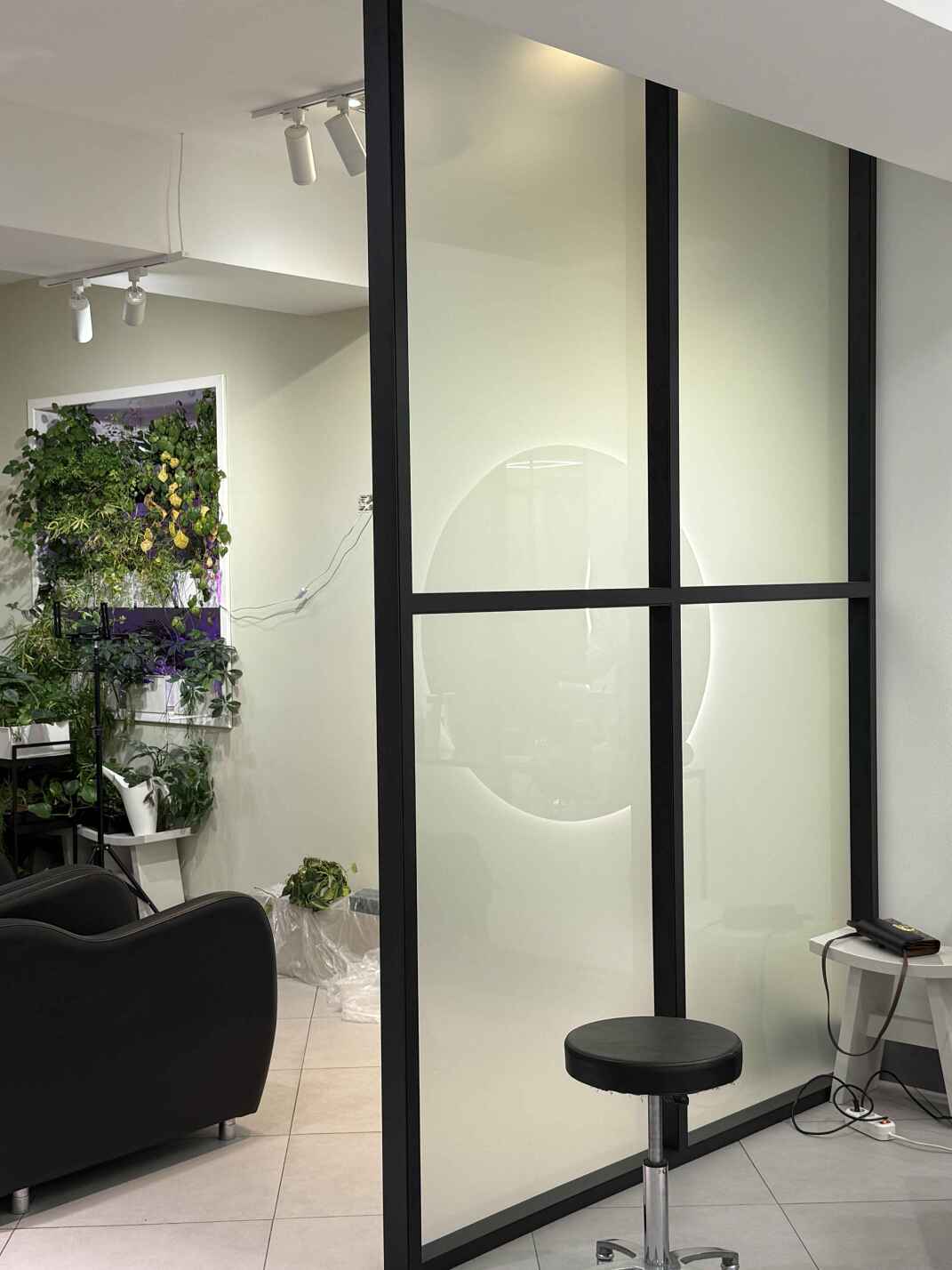 Стеклянные каркасные перегородки