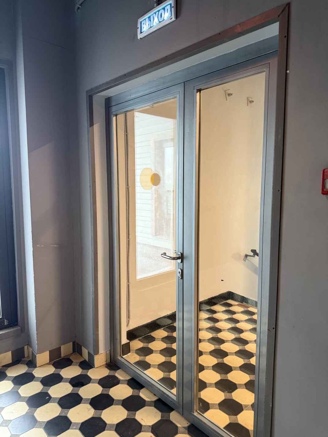 Стеклянные алюминиевые входные двери группы