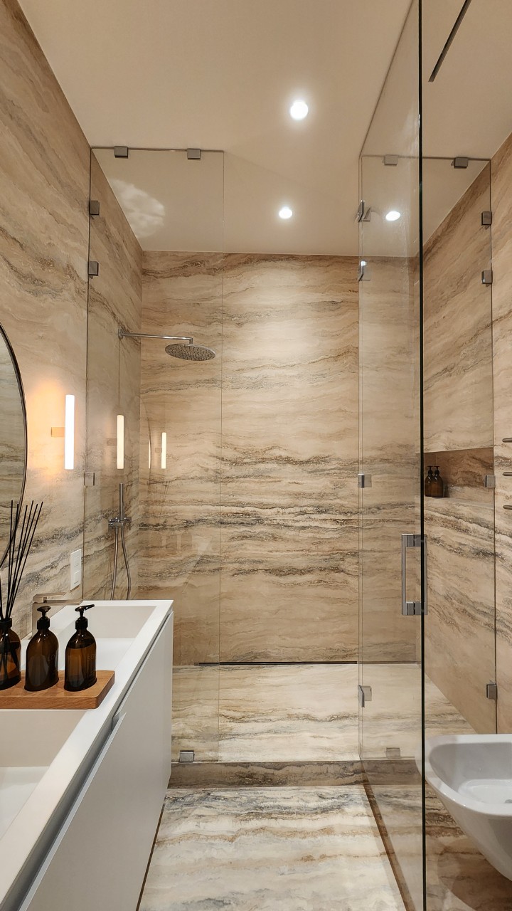 Стеклянные душевые перегородки для ванной