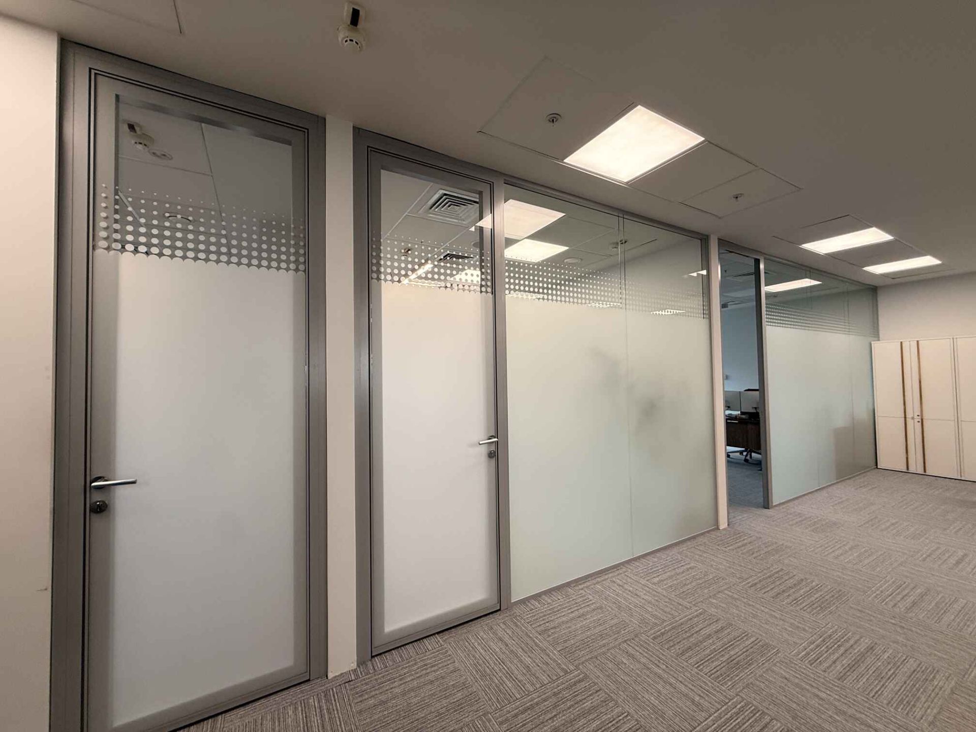 Перегородки и двери с двойным остеклением