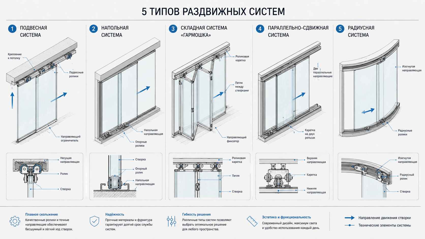Раздвижные межкомнатные перегородки для зонирования
