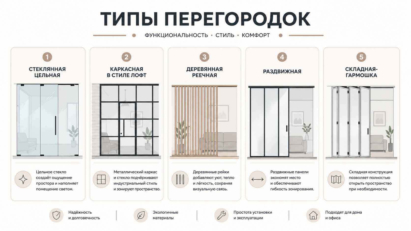 Типы перегородок
