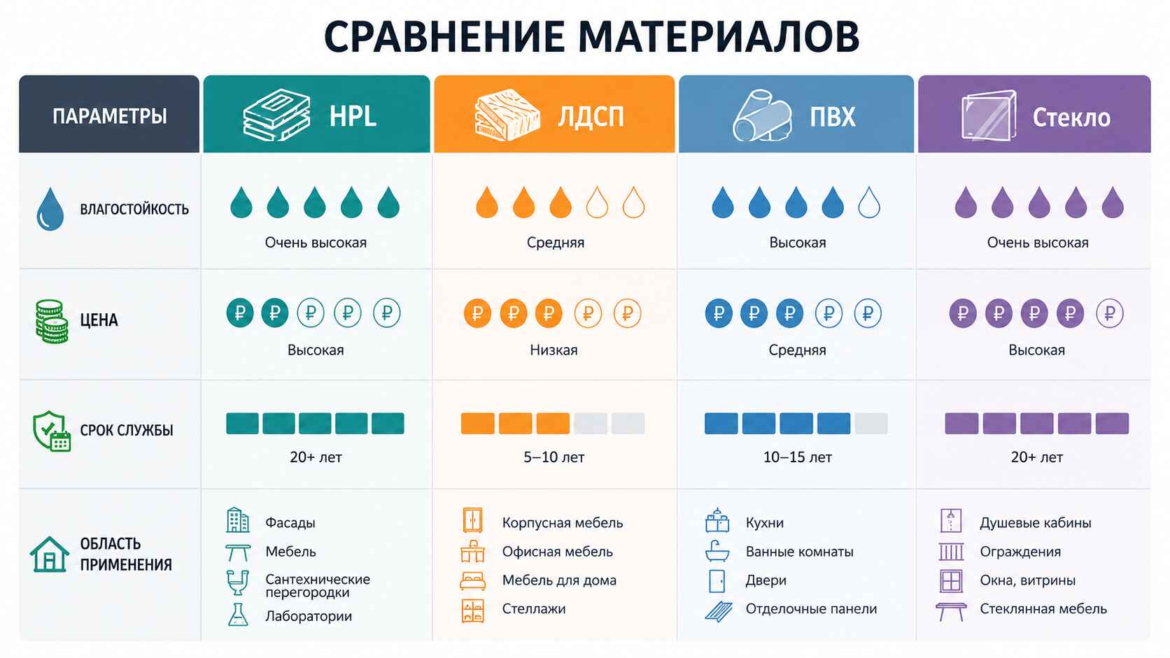 Из каких материалов делаем сантехнические перегородки