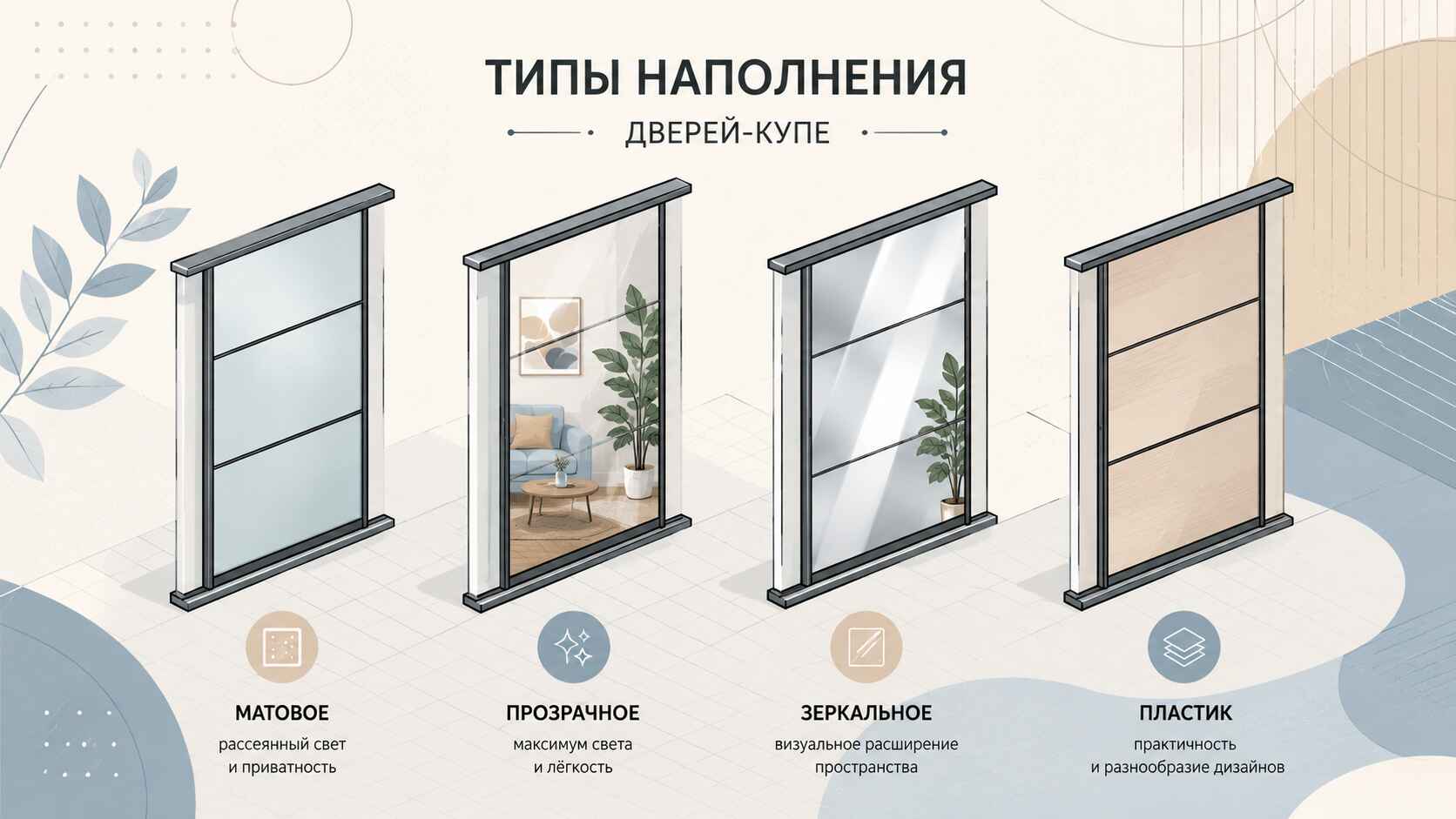 Типы наполнения перегородок