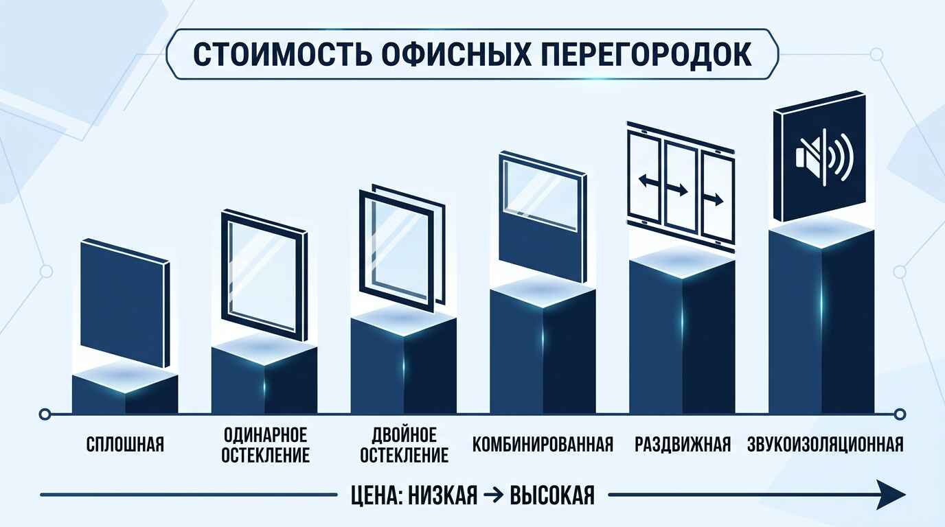 Перегородки из ПВХ: цена