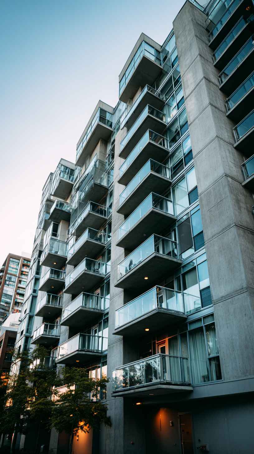 Стеклянные ограждения для балконов многоквартирных домов