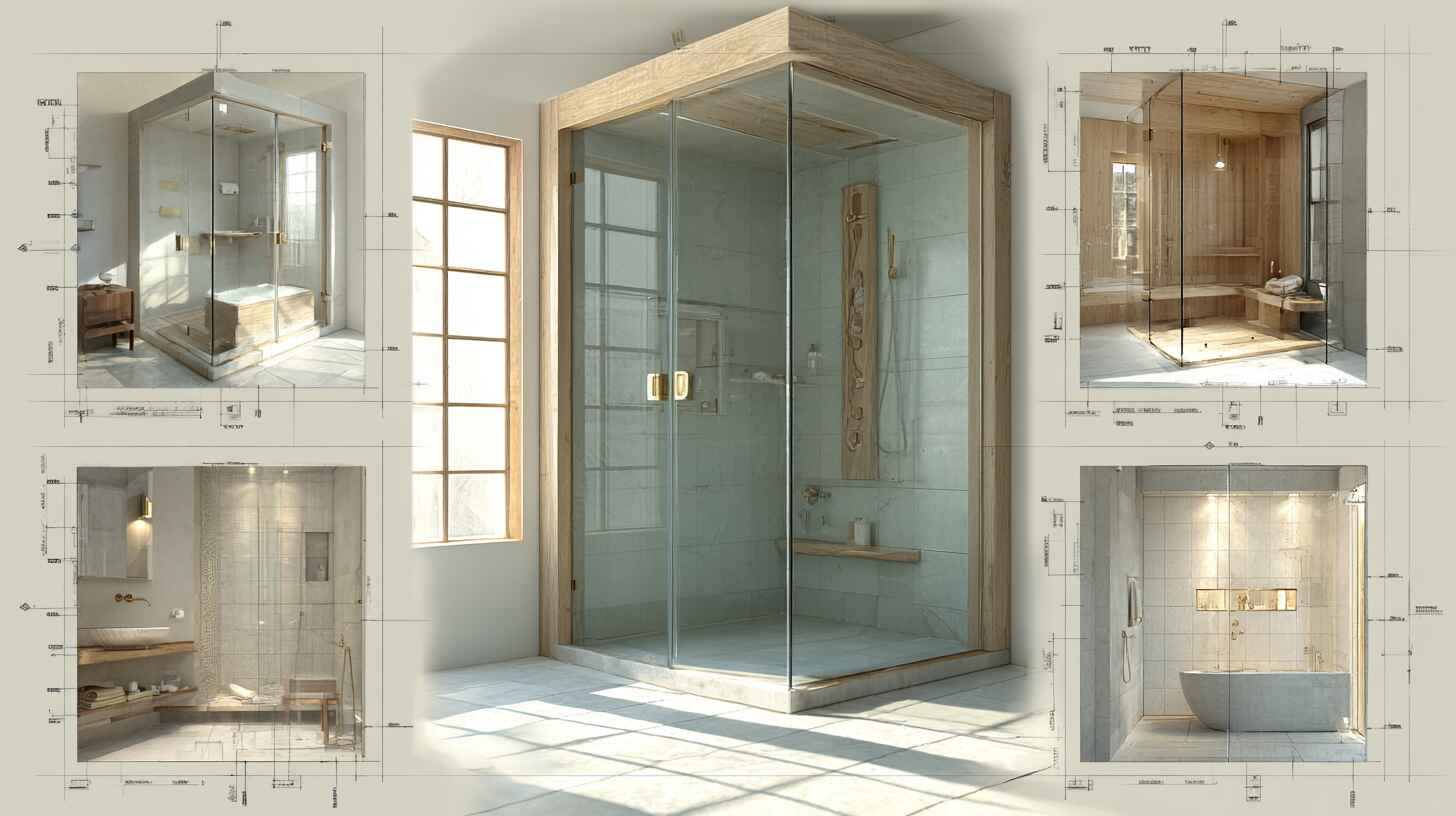 Варианты размещения душевой кабины