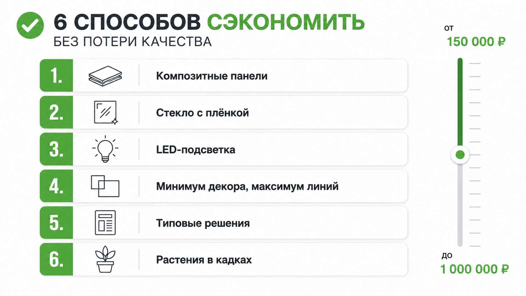 6 способов сэкономить без потери качества