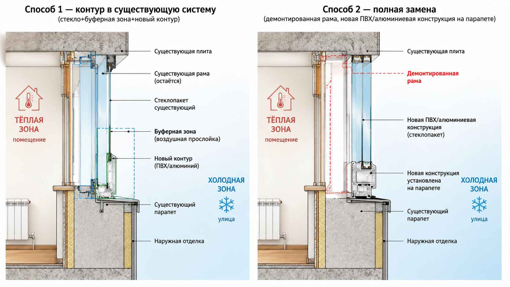 сравнение двух технологий