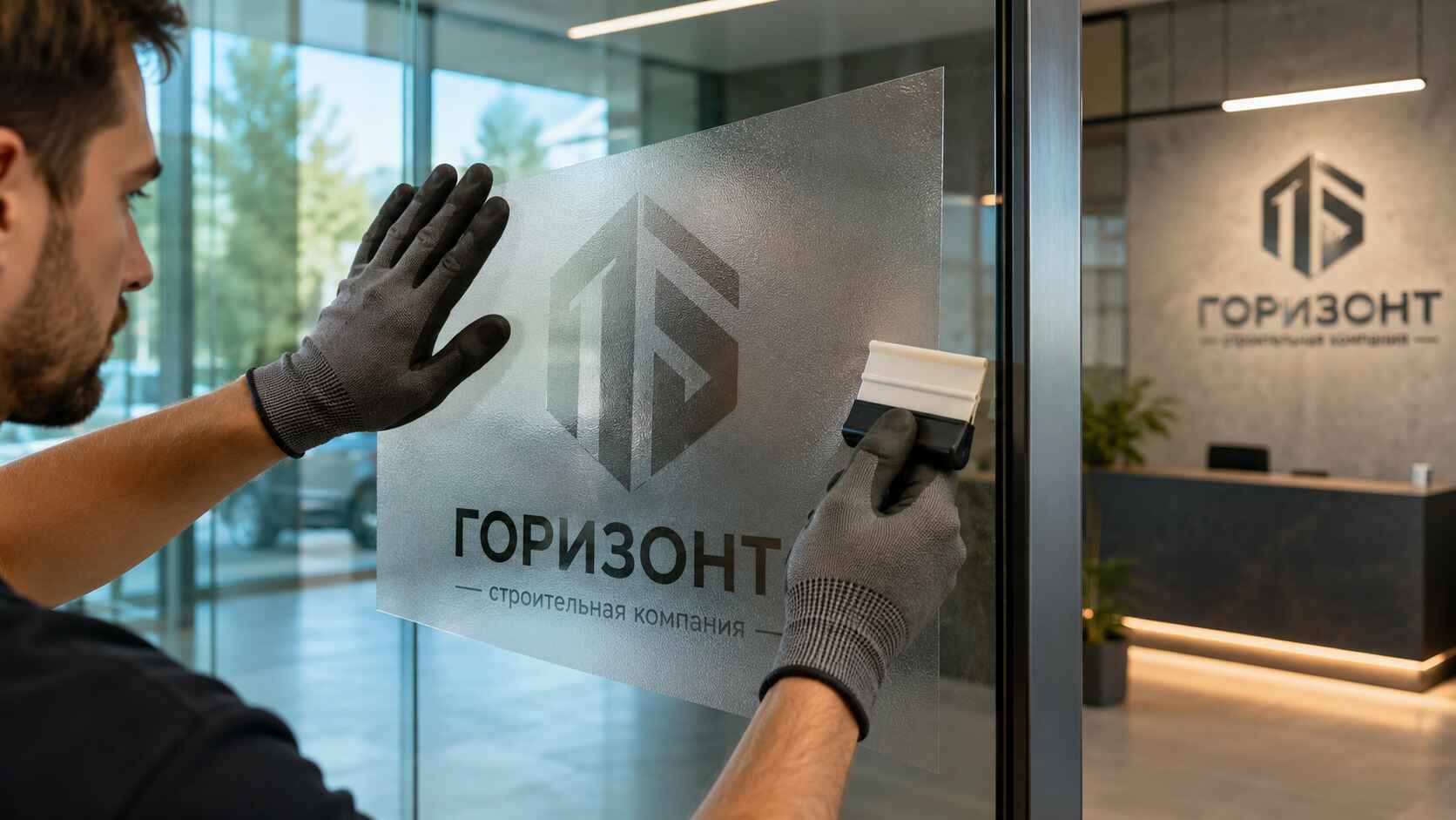 Как мы выполняем тонировку офисных перегородок