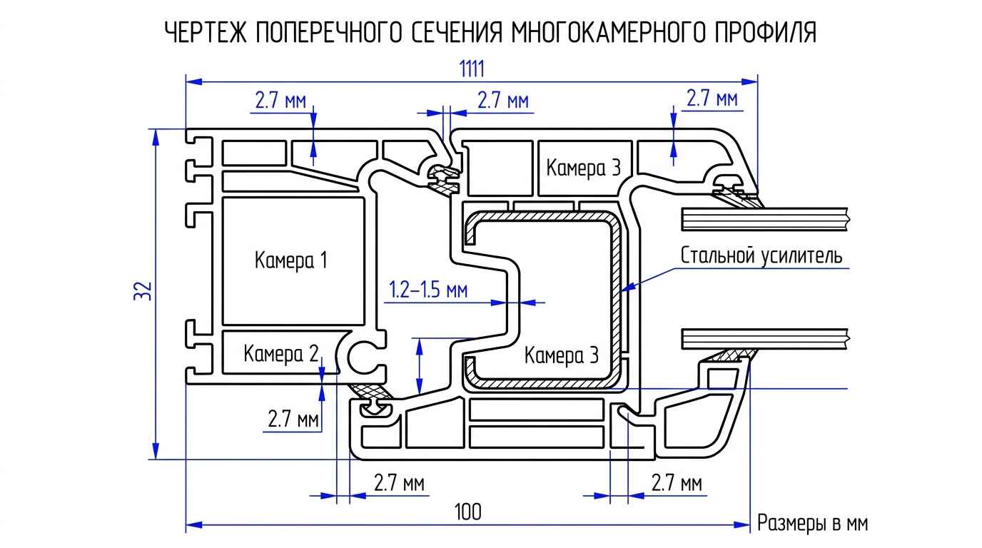 Конструкция стеклопакета