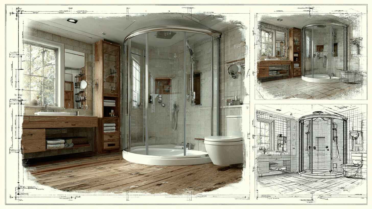 Угловая душевая кабина