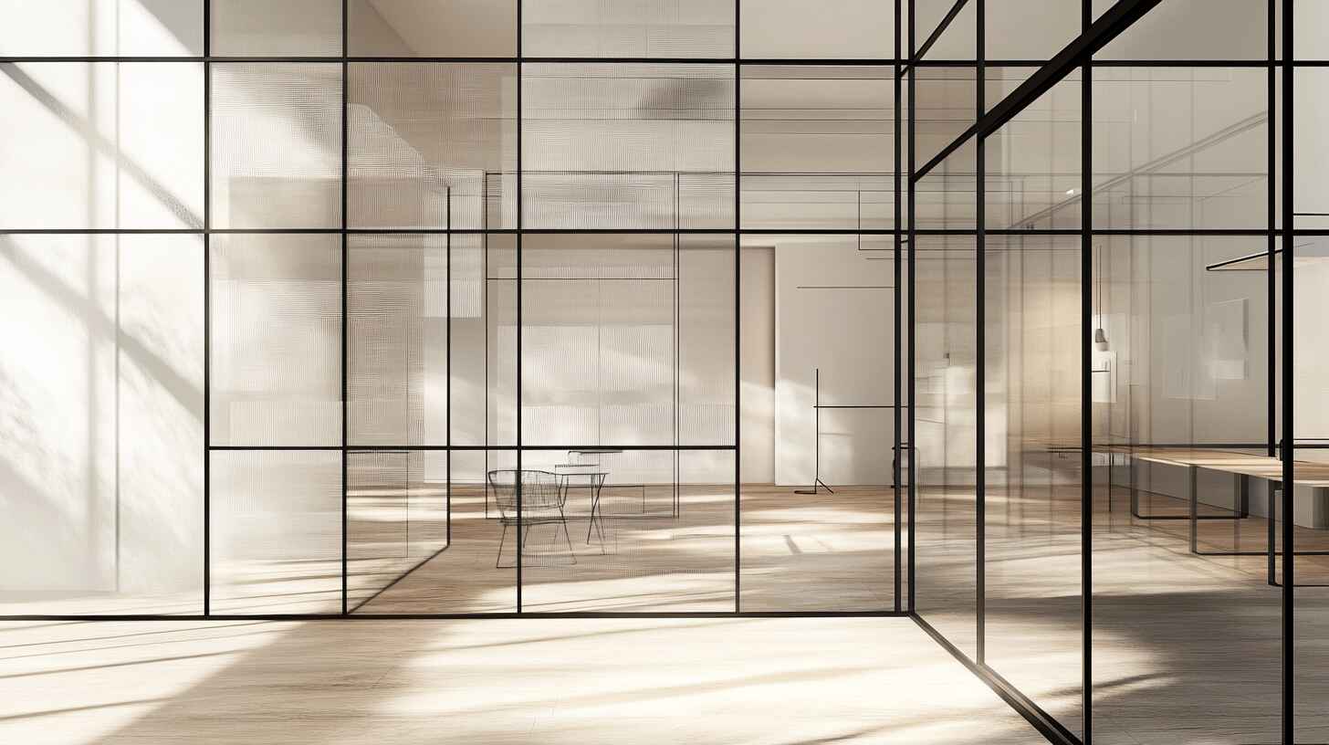 Каркасные стеклянные перегородки проектирование